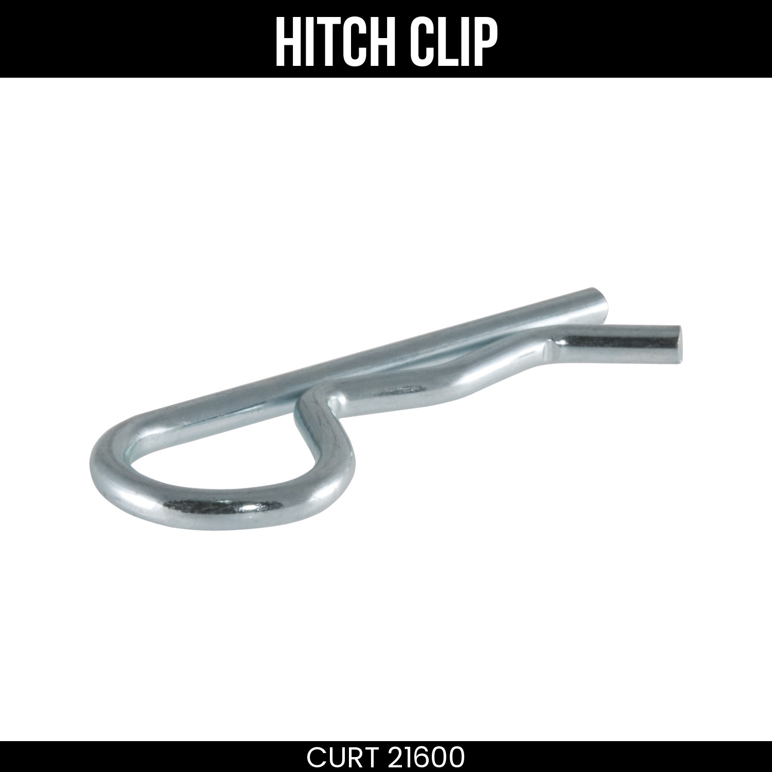 CURT Trailer Hitch Clip for 1/2 or 5/8 Inch Pin Replacement Part 21600