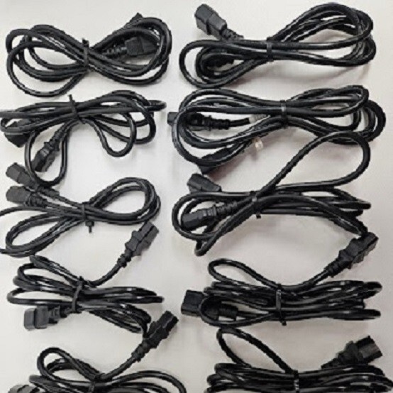***GREAT*** LOT of 10 6FT C13 C14 PDU to Server 18AWG Power Extension Cords!!!