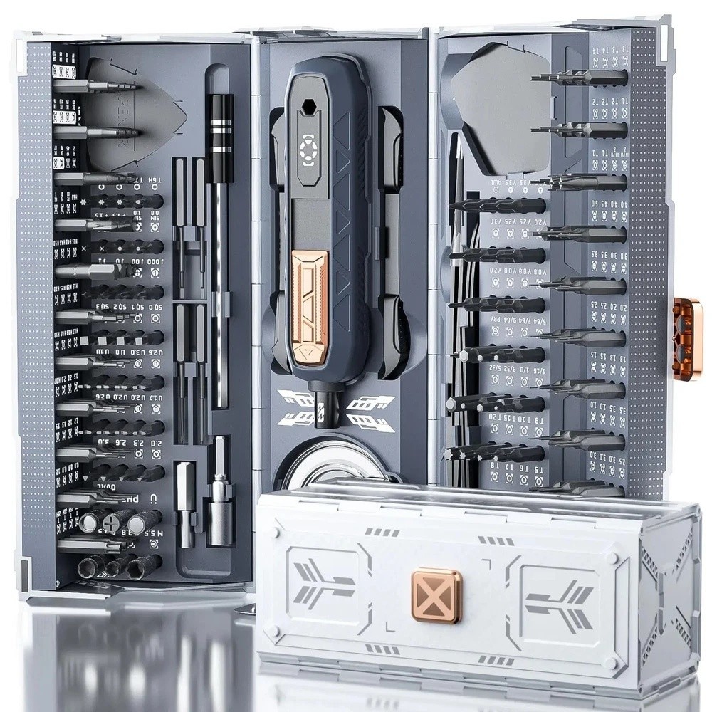 Battery/Electric/Rechargable 180PC Screwdriver Set Repair PC Computer Tech Tools