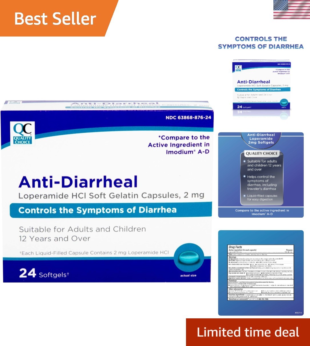 Brand New Anti-Diarrheal Softgels 24 Count