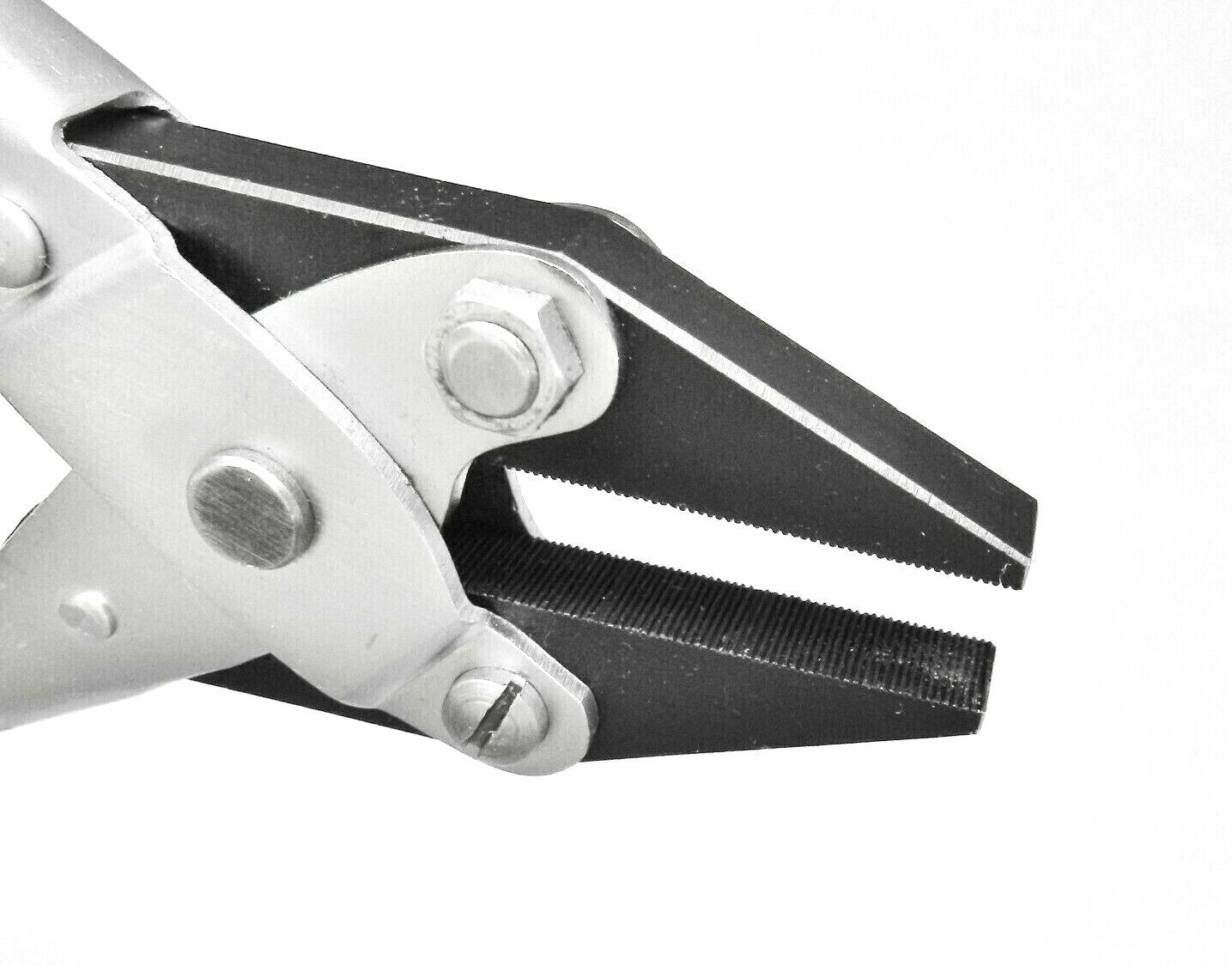 PARALLEL Action Pliers FLAT Nose Serrated Jaws 125mm / 5" Jewelry Hand Tool