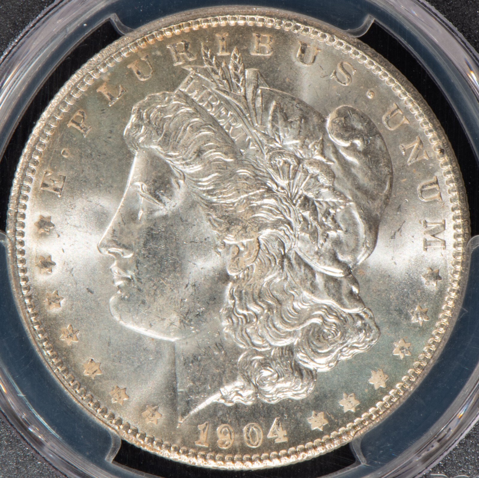 1904-O Morgan Silver Dollar MS 64 Full Reverse Toning