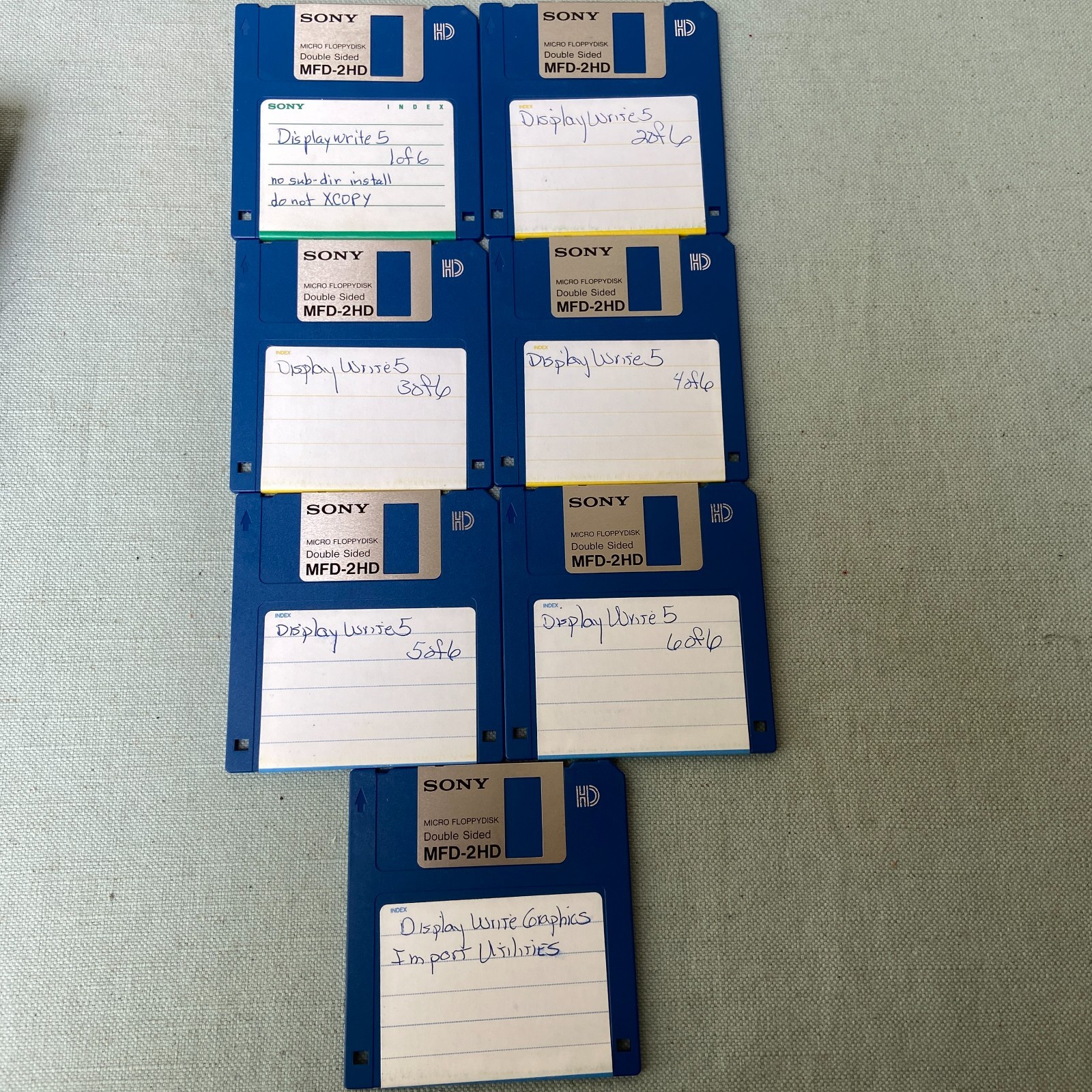 Software Lot 3.5” RadioReveal Netware PFS Write Metz File F/X Display Write API