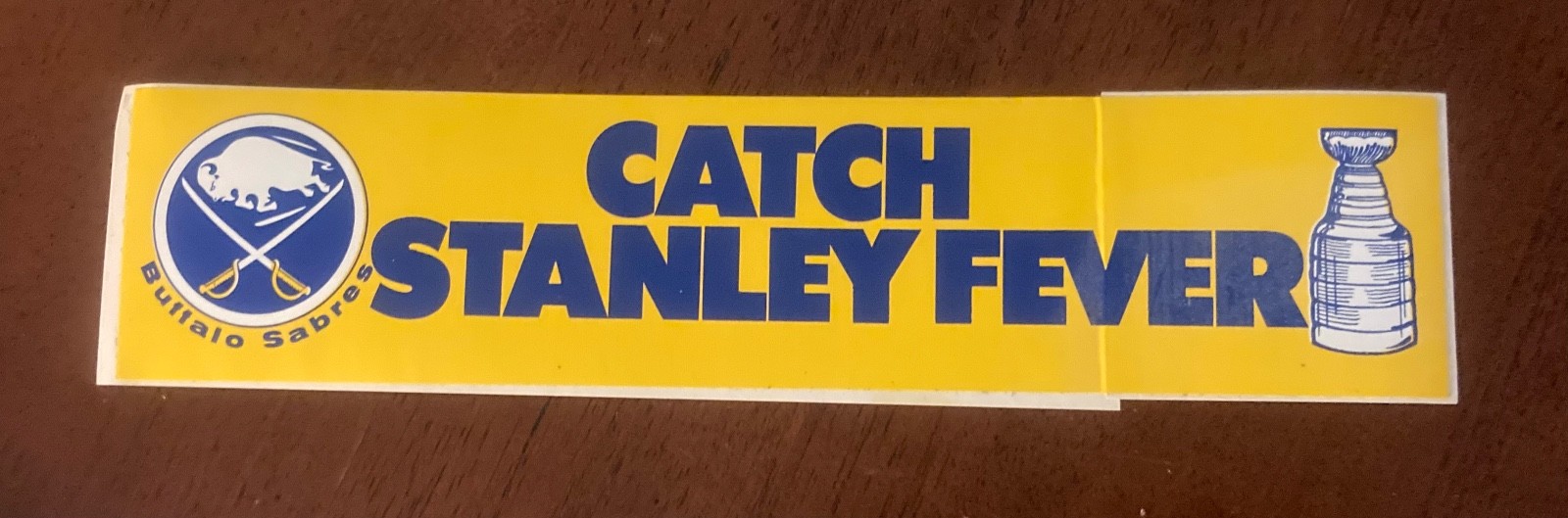 Vintage Buffalo Sabres Bumper Sticker