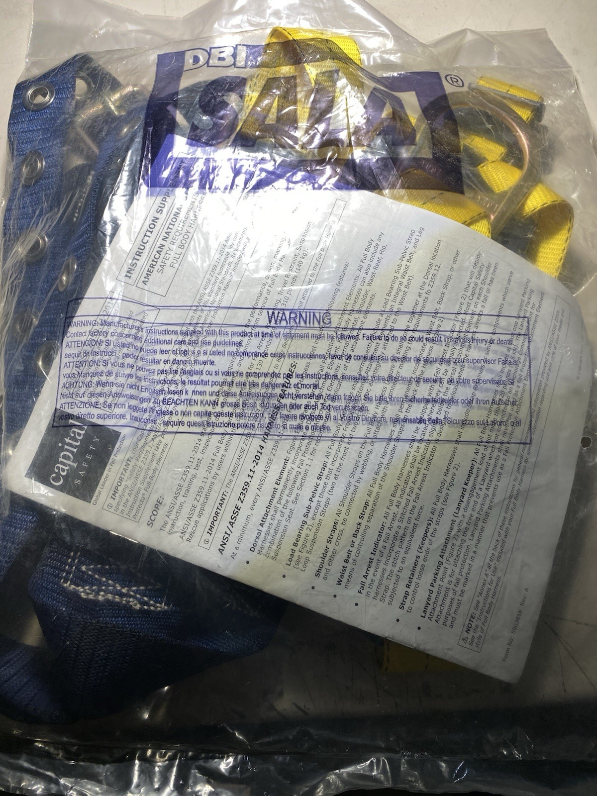 3M DBI-SALA 1103375 Harness Unused