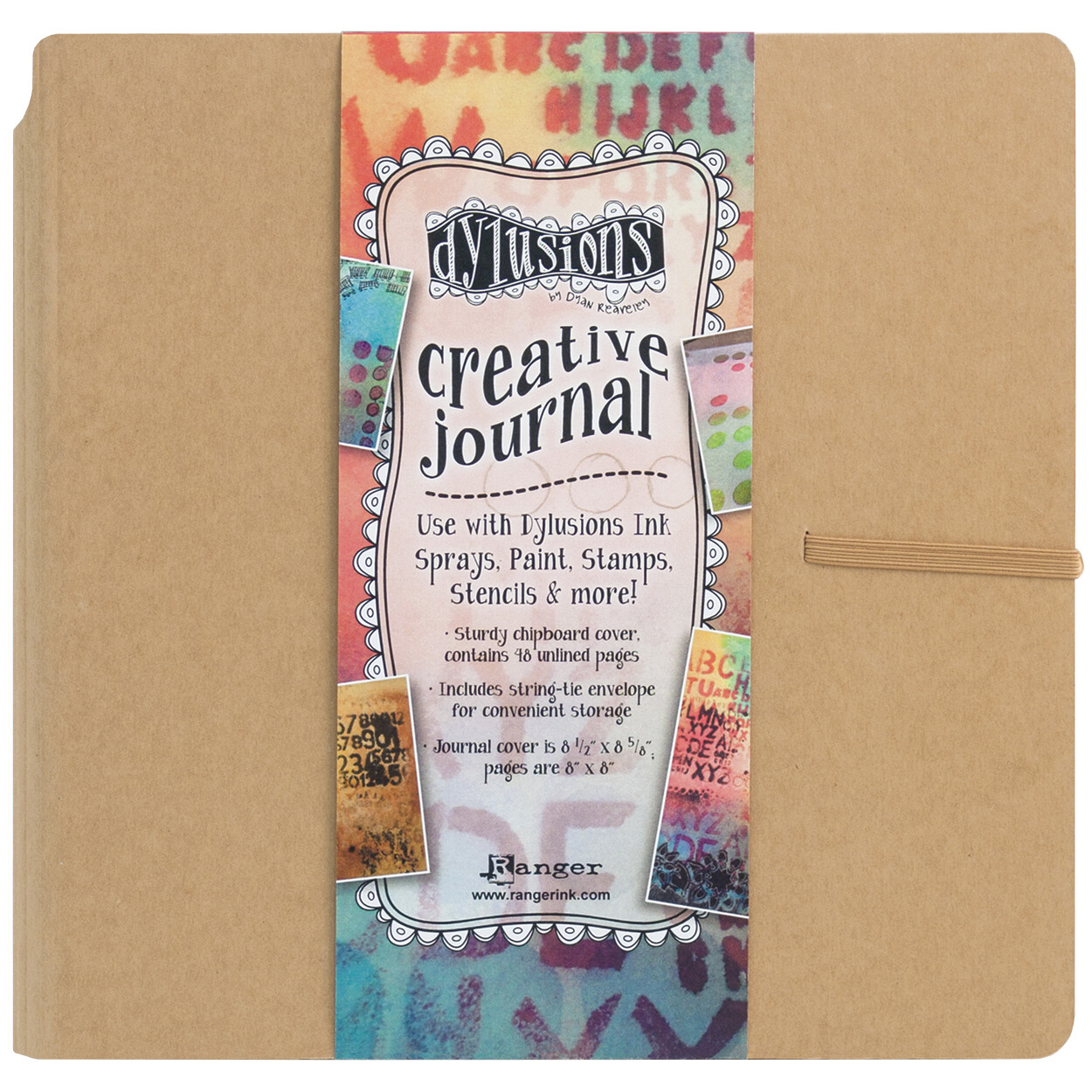 Dyan Reaveley's Dylusions Creative Journal 8.75"X9"-Kraft (Pack of 1)