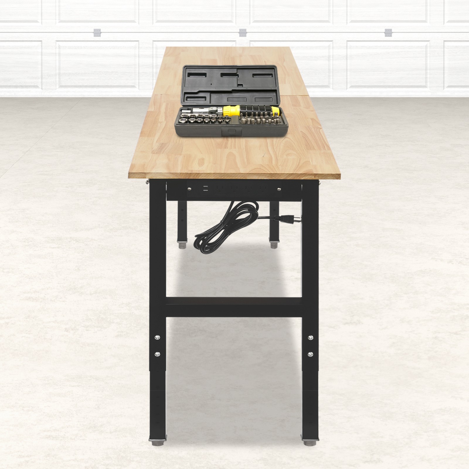 Workbench Heavy Duty Work Bench Adjustable Workbench Freestanding 907kg/2000lbs