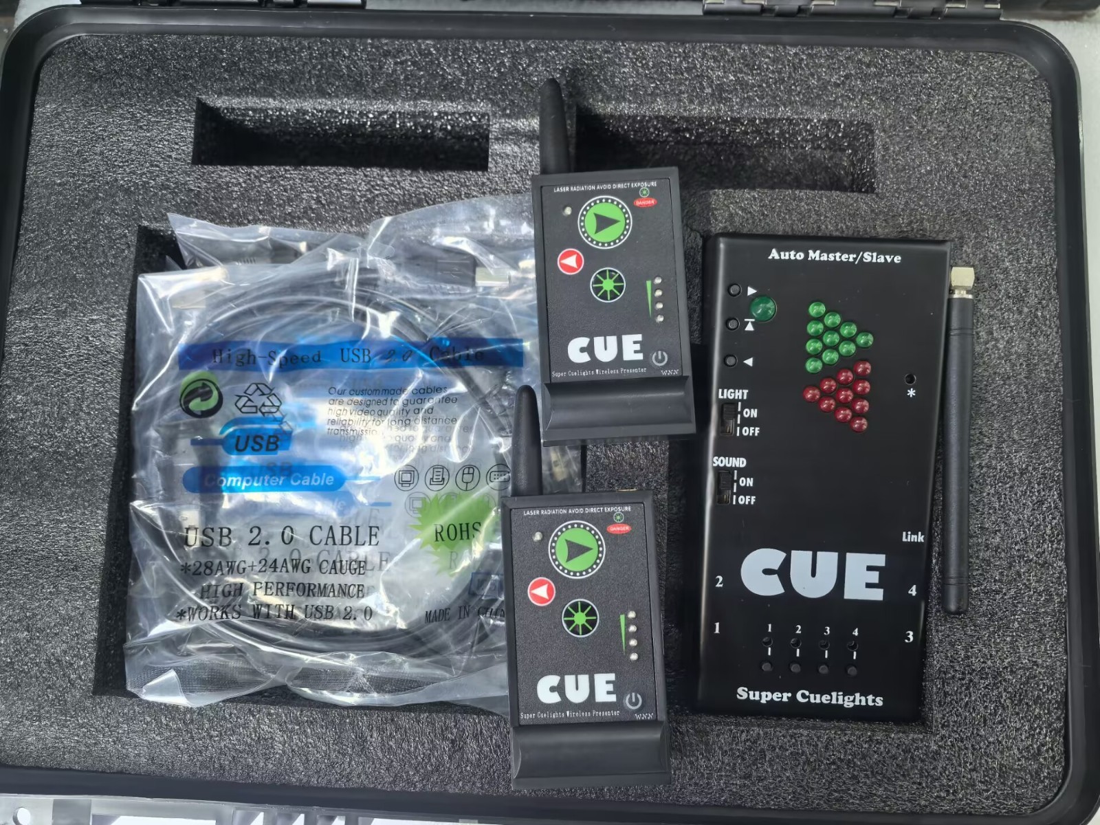 Perfect Cue Super Cuelight Professional PPT Presenter Control 4 Laptops