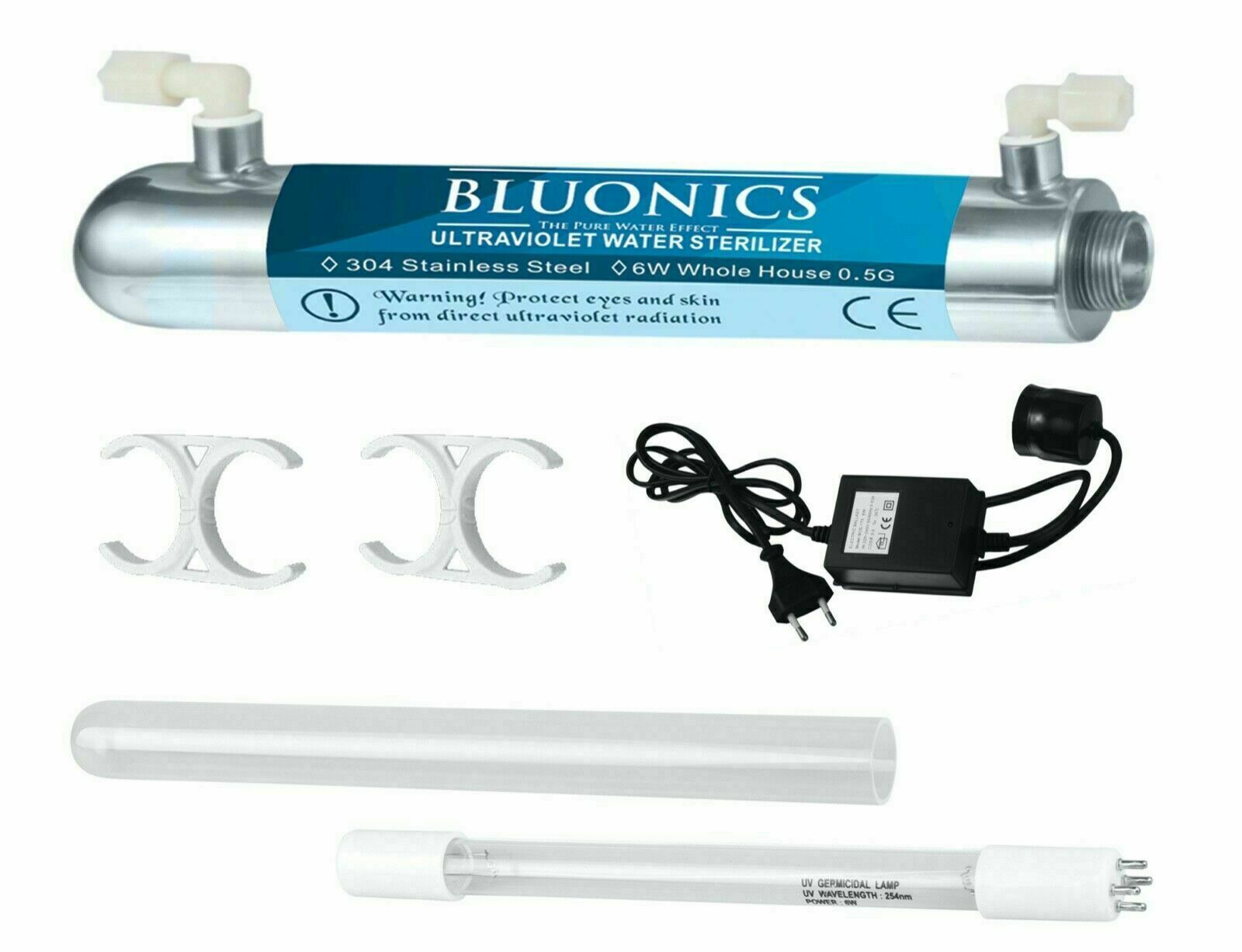 UV Ultraviolet Light Drinking Water Filter System Under Sink / Counter Purifier