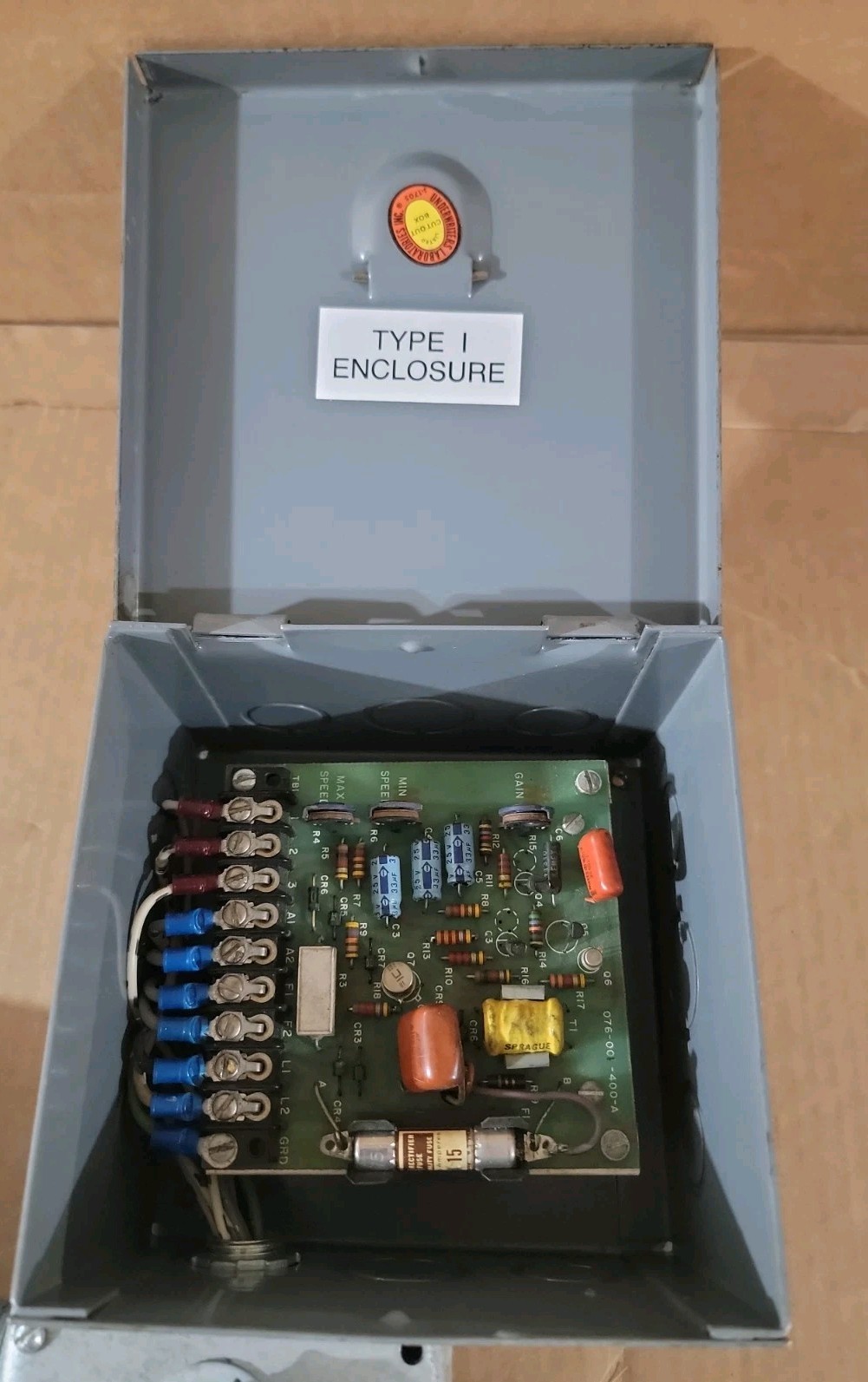 HD Electrical Power Control Box Type 1 Enclosure Controller Corded w. 2 Outlets