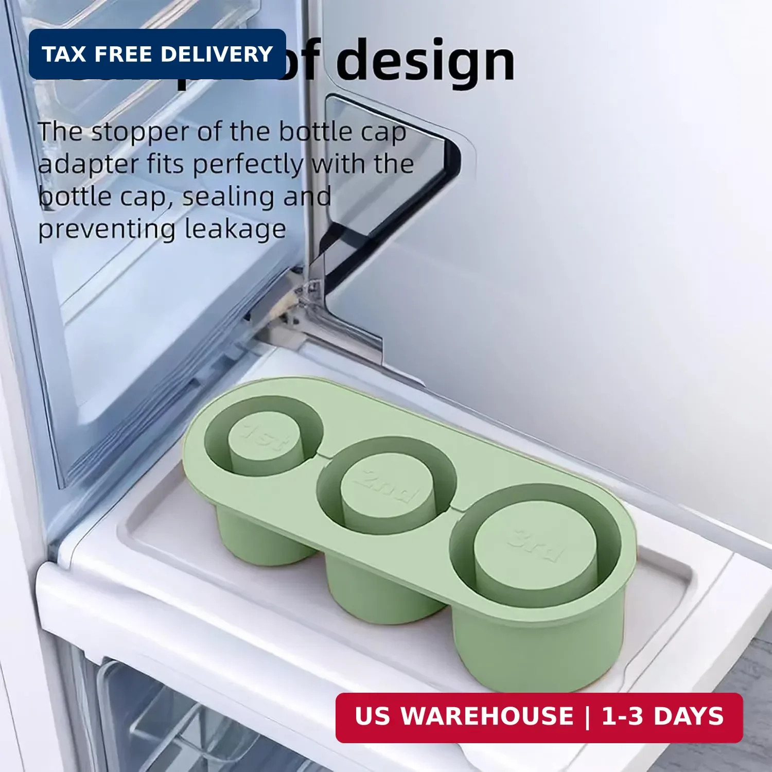 Ice Cube Tray for Stanley Cup, Silicone Ice Mould with Lid & Bin, Long Ice Cubes
