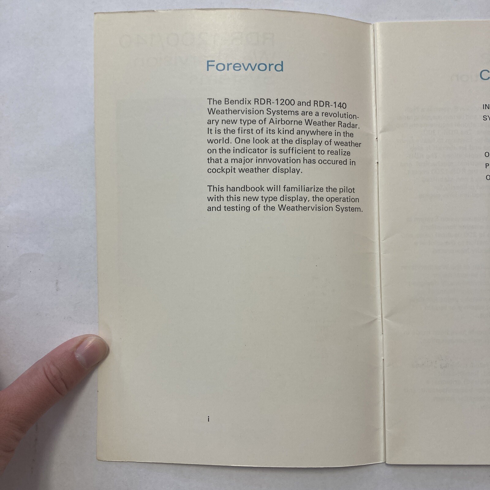 Bendix RDR-1200/140 Weathervision Systems - Pilots Handbook (AC 774)