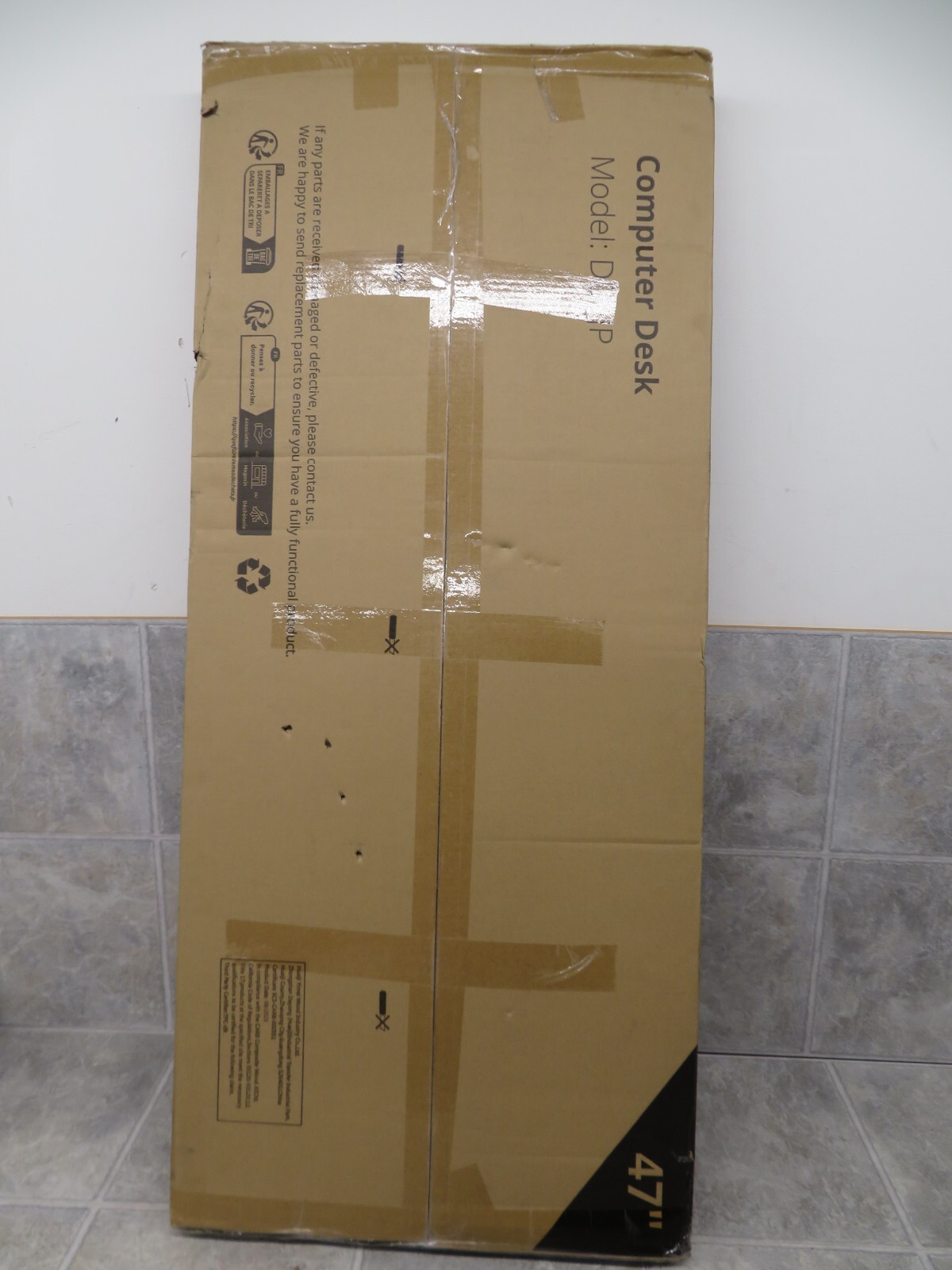 CubiCubi Computer Desk, 47 inch Home Office Desk
