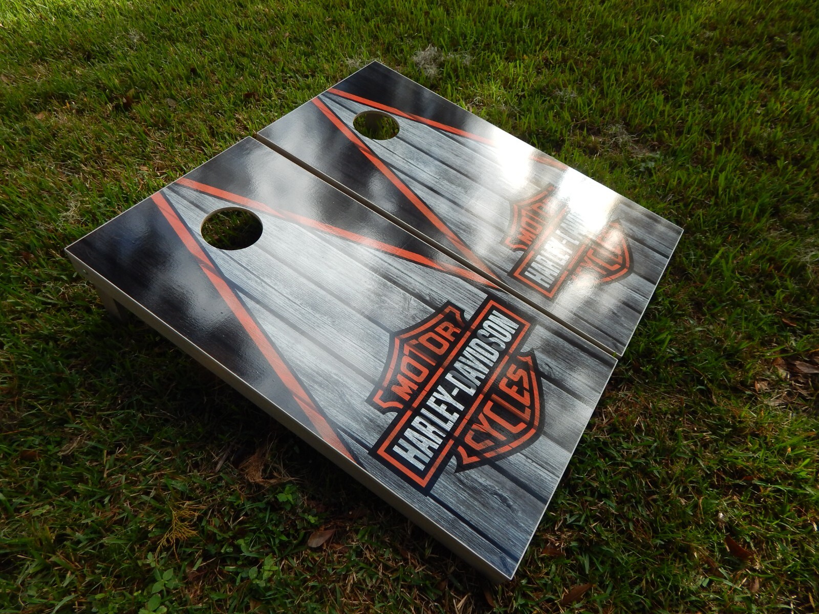 Regulation Laminated Harley Davidson Cornhole boards W/Bags