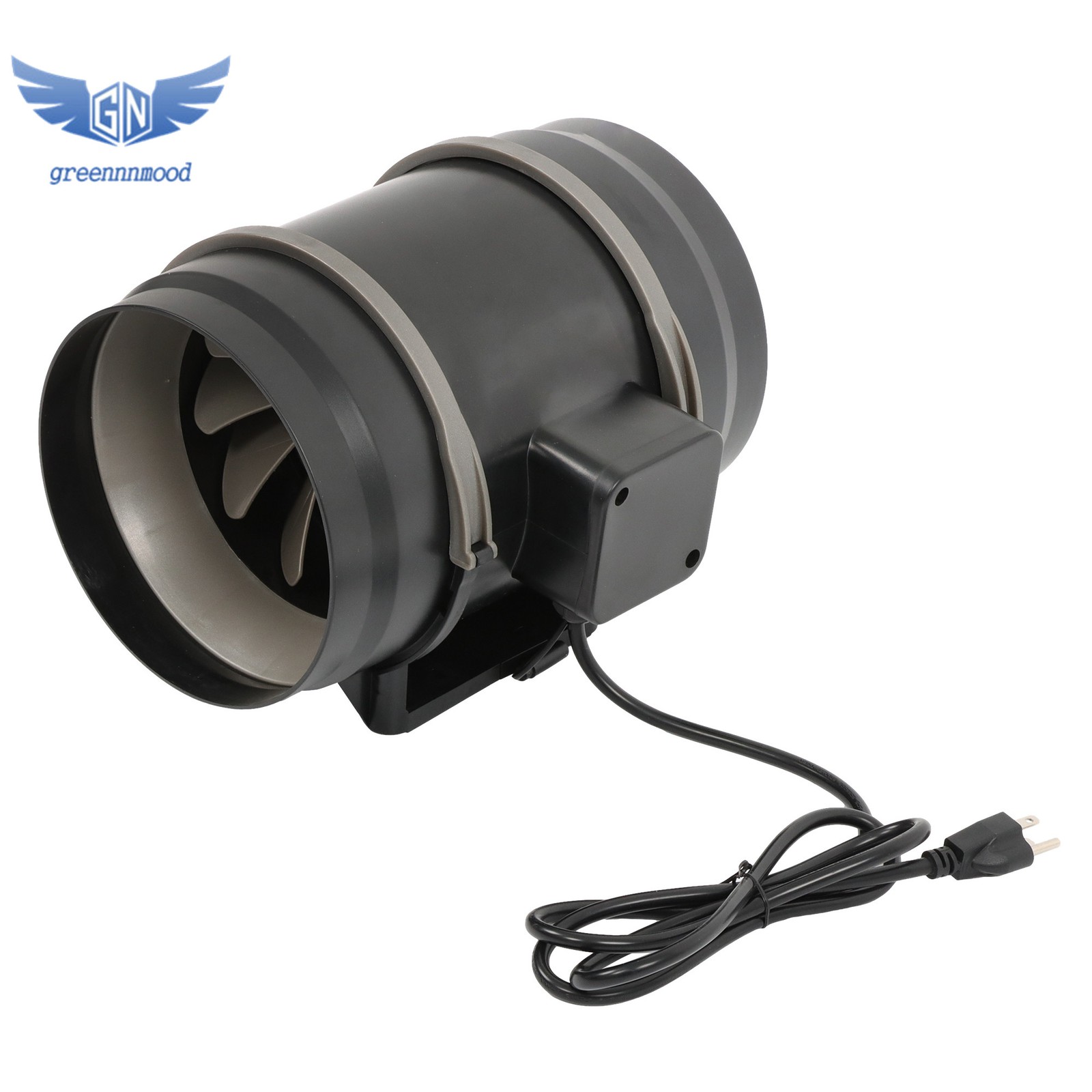 Inline Duct Fan, 8-Inch 807 CFM with Temperature Humidity Controller EC-Motor