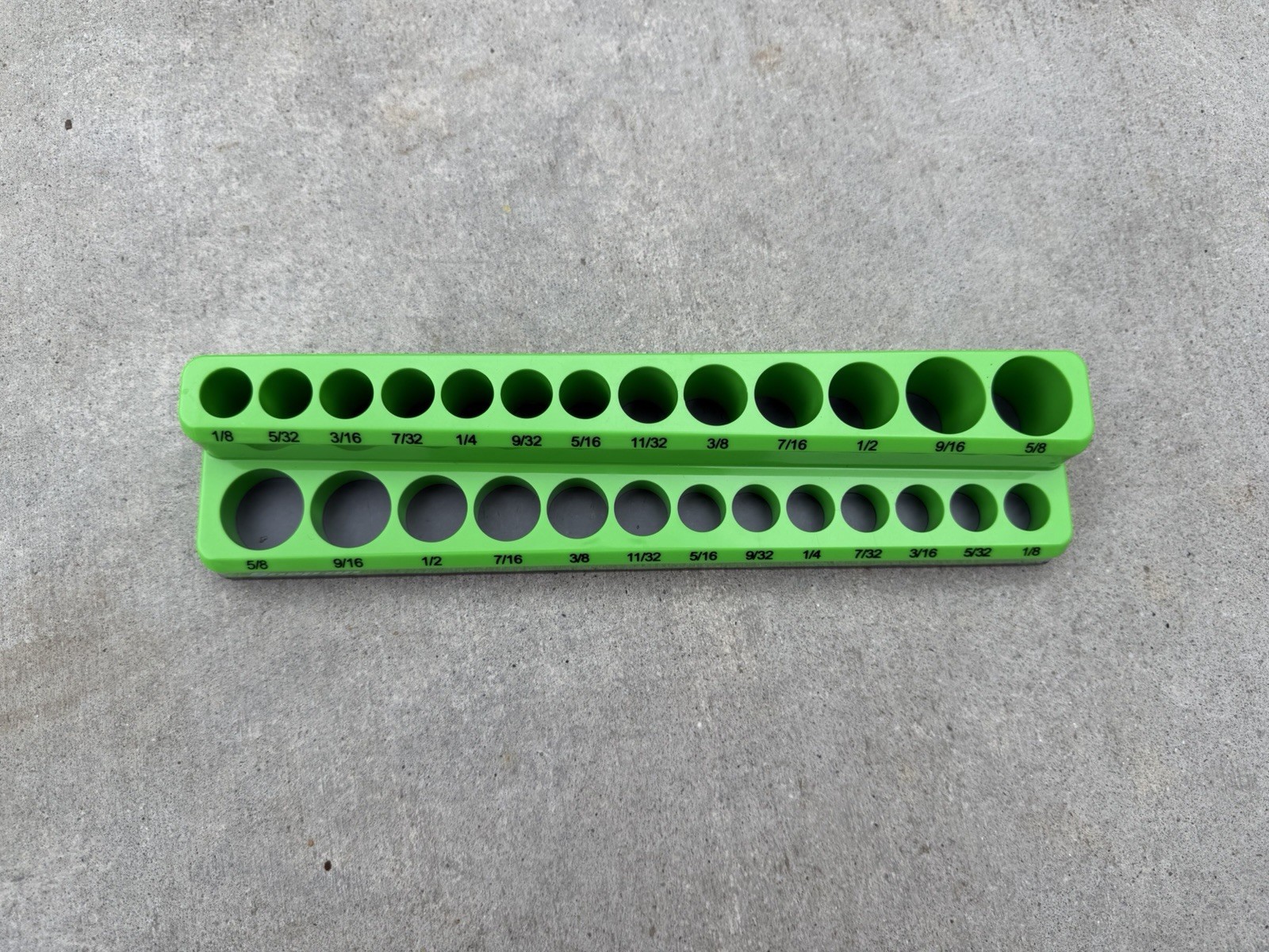 Snap On Tools SAE Socket Tray Magnetic Organizer 1/4” Drive Snap-On