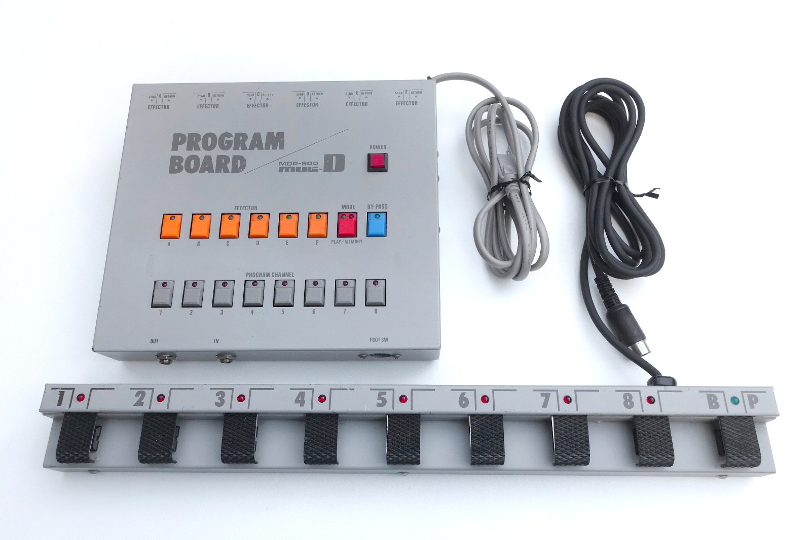 Mus-D MDP-600 Program Board + MDP-600F Foot Switch Effector Pedal Controller