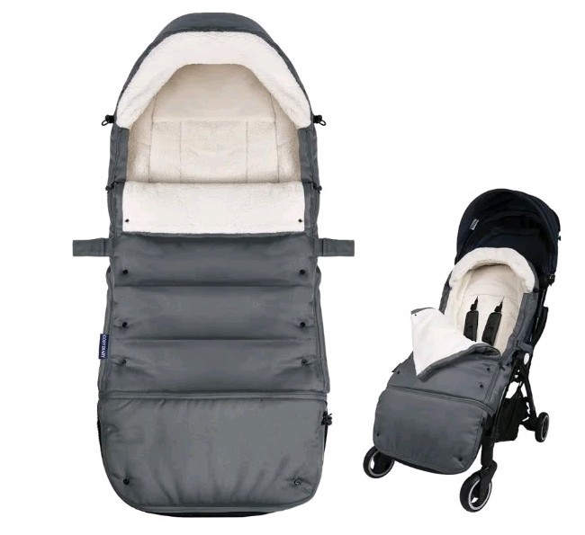 CosyDiary Universal Stroller Footmuff Winter Bunting Bag Charcoal Gray Warm