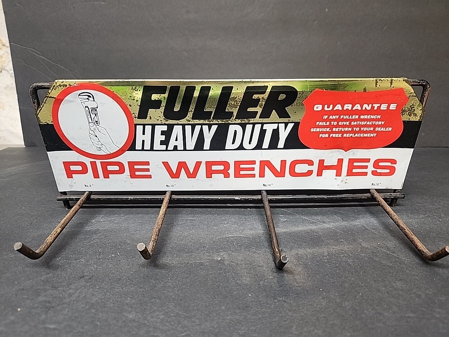 Vintage Fuller Pipe Wrench Display Rack Made In Japan