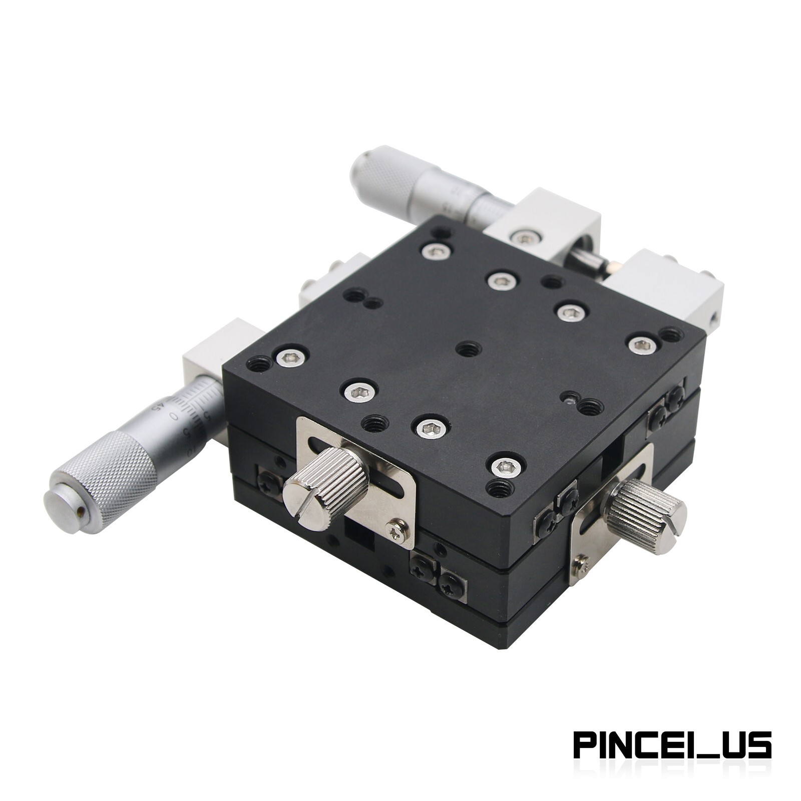 60*60mm XY Axis Manual Displacement Platform Trimming Station Sliding Table