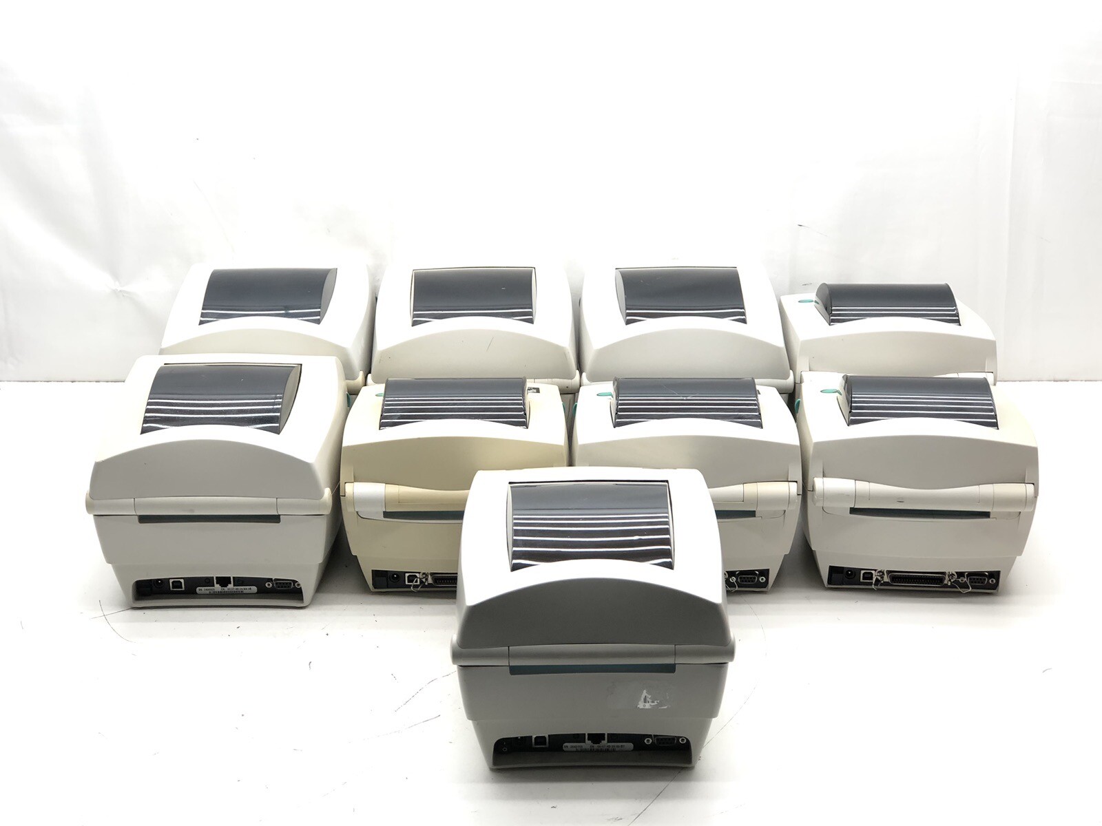 Lot of 9 Zebra x3 LP 2844, x3 TLP 2844, x2 TLP2844-Z x1 LP 2844-Z Label Printers
