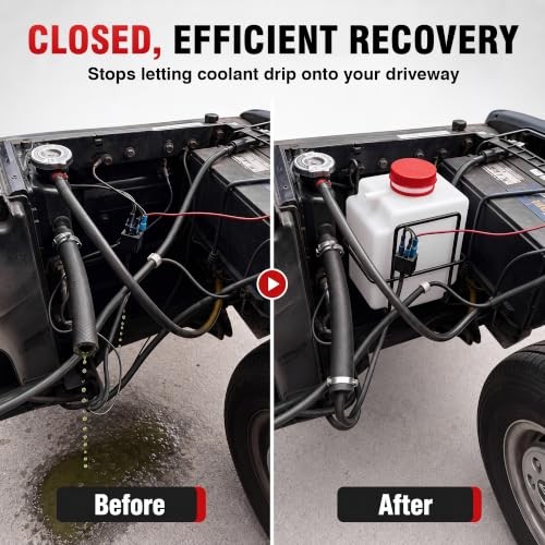 Universal Engine Coolant Overflow Tank Recovery Kit Compatible with 54002 |