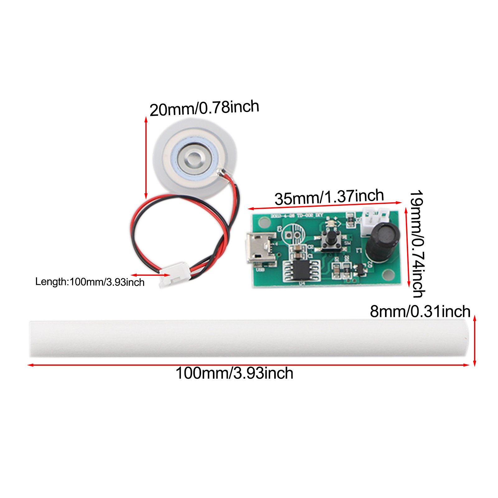 Innovative 4PCS Mist Making Modules Designed with Secure Rubber Seals Inside