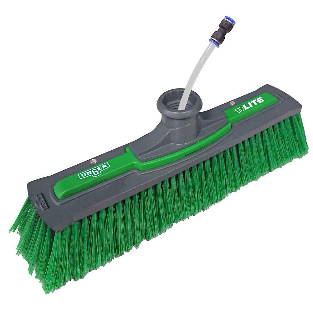 UNGER NFF28 Flagged Power Brush,nLite,Nylon,Green 801CH2
