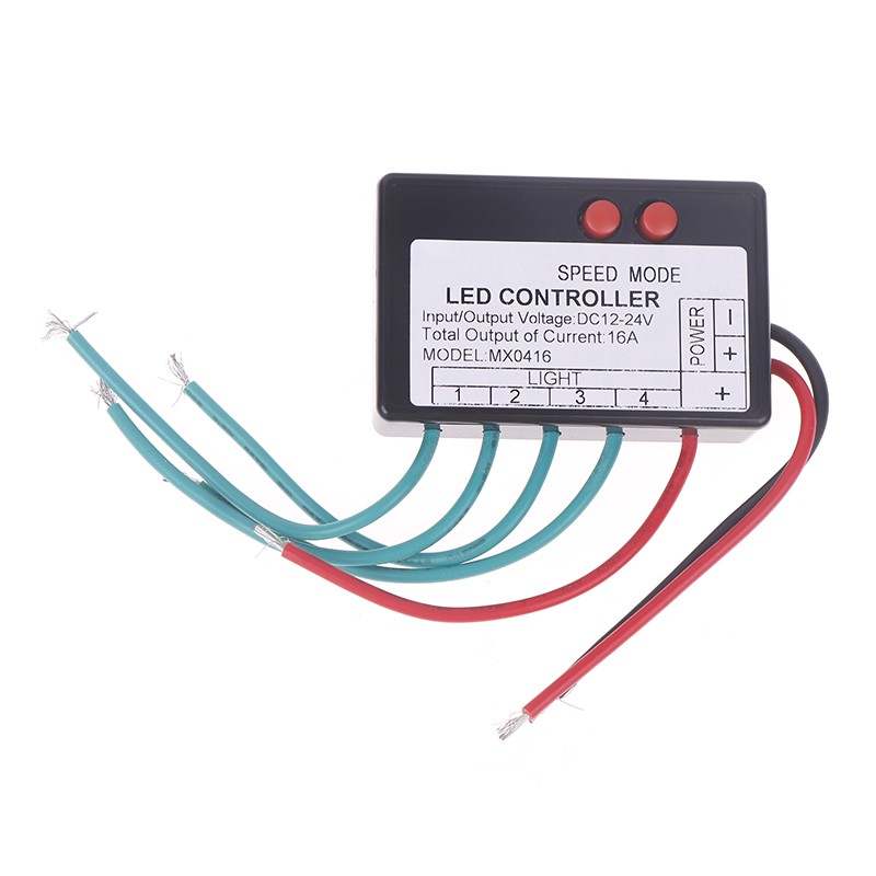 12-24V 4/9CH Single Color Led Strip Light Controller Burst Flash Luminous Switch
