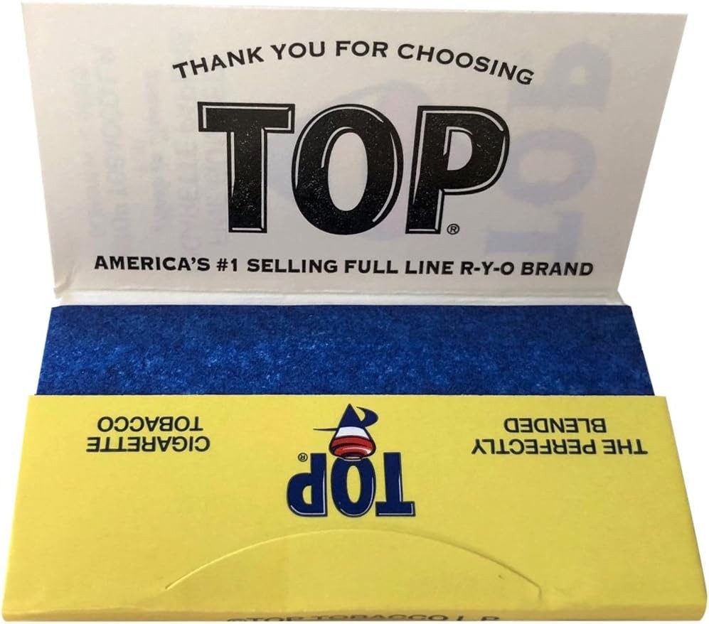 Top Rolling Papers Fine Gummed Cigarette Papers (24 Booklets)