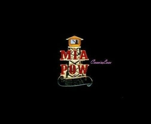 MIA / POW Their War is not Over Pins + a custom promo pin
