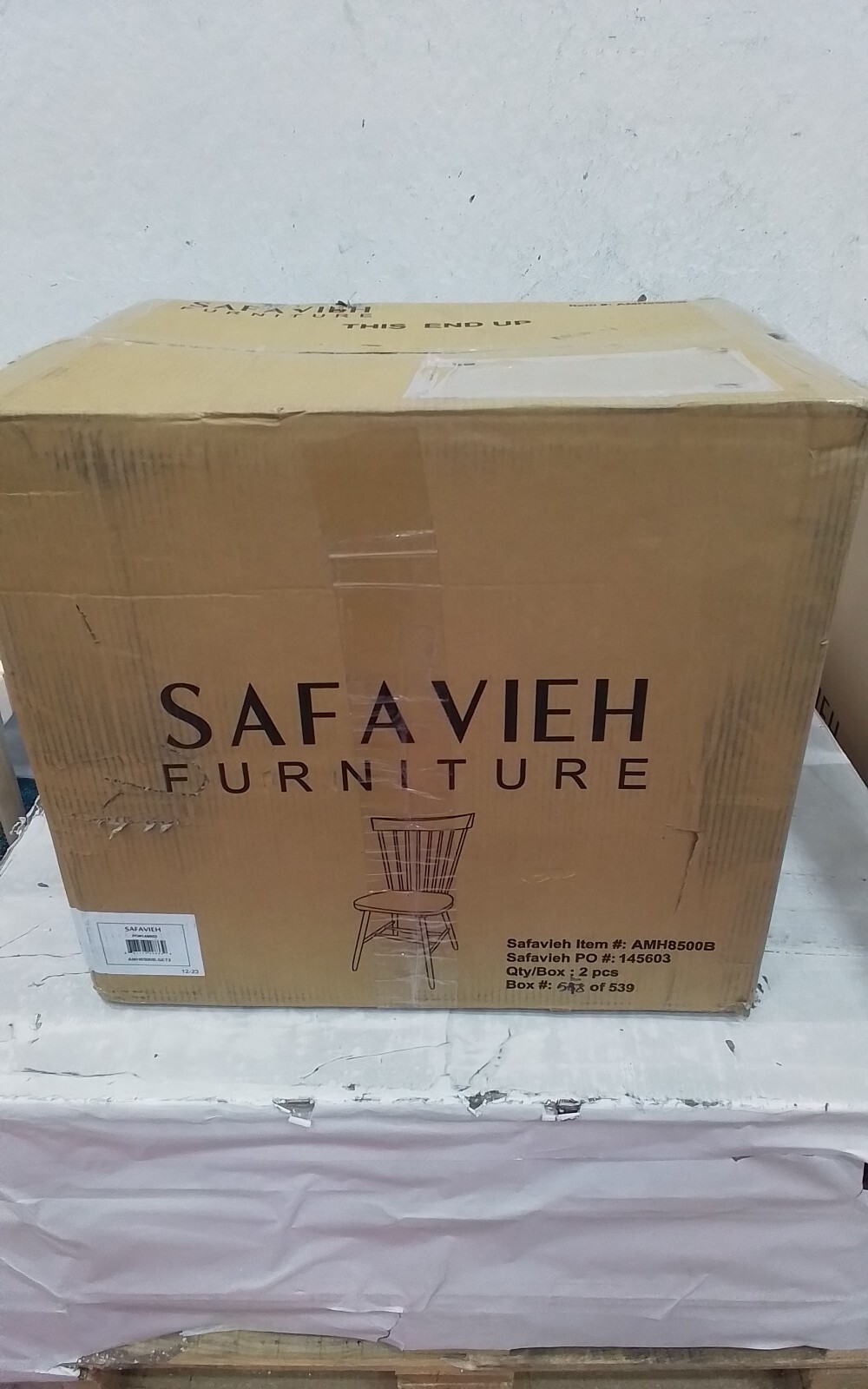Safavieh PARKER SPINDEL SIDE CHAIR, Reduced Price 2172734664 AMH8500B