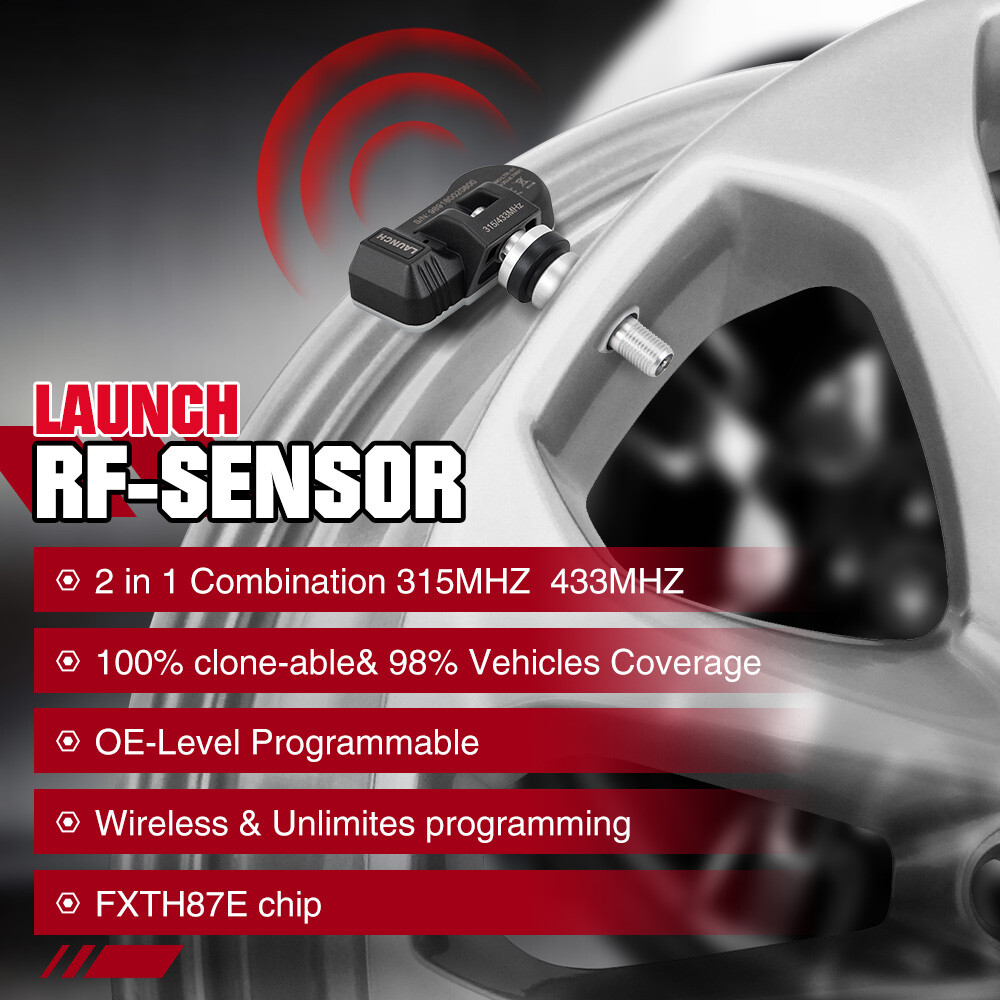 LAUNCH Universal 315MHz+433MHz Tire Pressure FR-Sensor LTR-03 TPMS Programmable