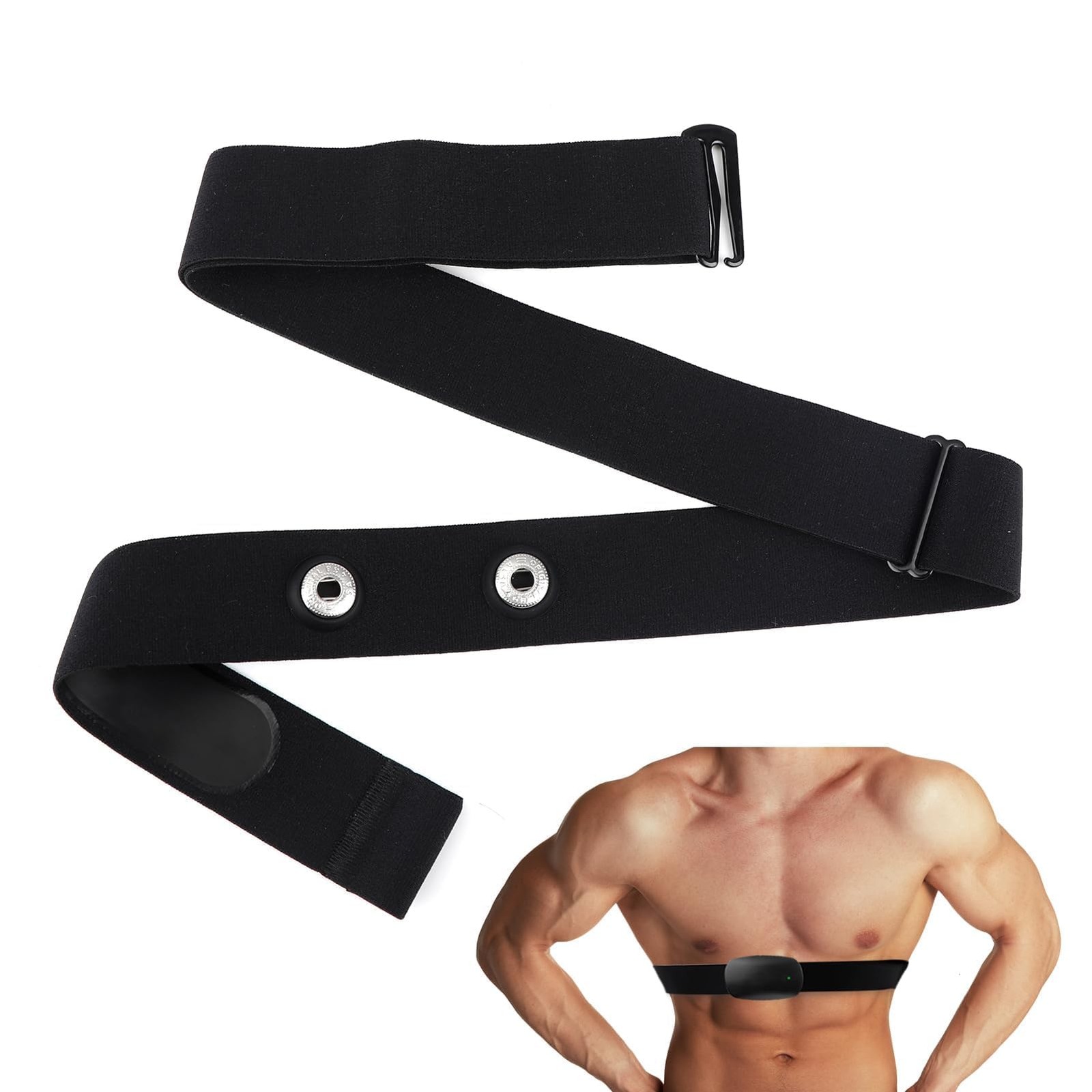 Heart Rate Monitor Chest Band for Polar H10 H9 H7, Adjustable Waterproof Soft...