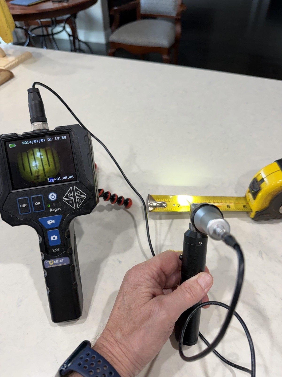 MEDIT Argus X56 Industrial Video Borescope System 2.5mm Rigid 0° Scope Kit