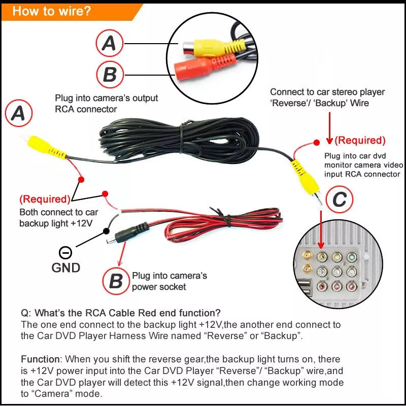 Car Reverse Rear View Backup Camera For Chevrolet Camaro 2010 2011 2012 2013