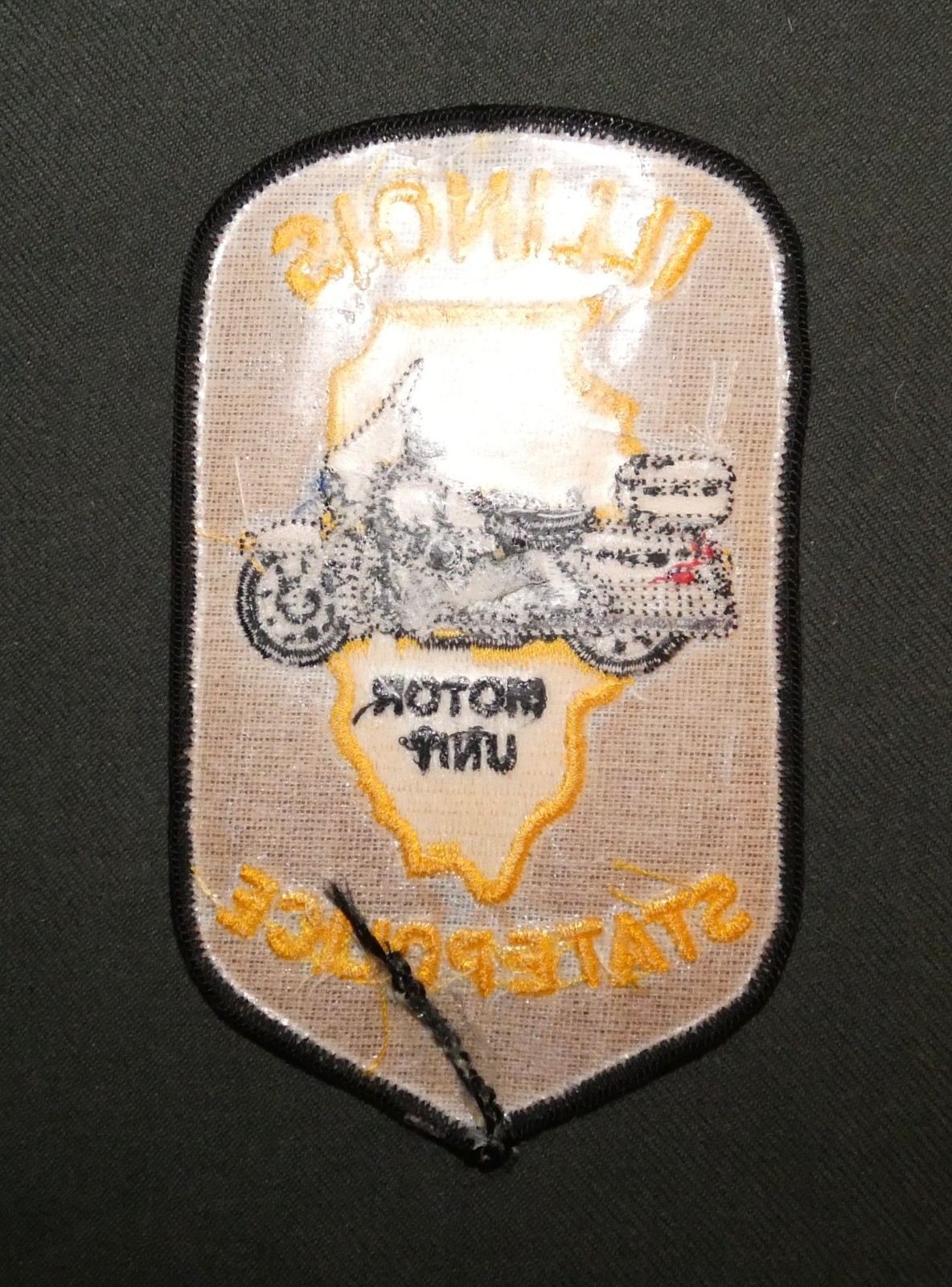 Vintage Illinois State Police Motor Unit Shoulder Patch