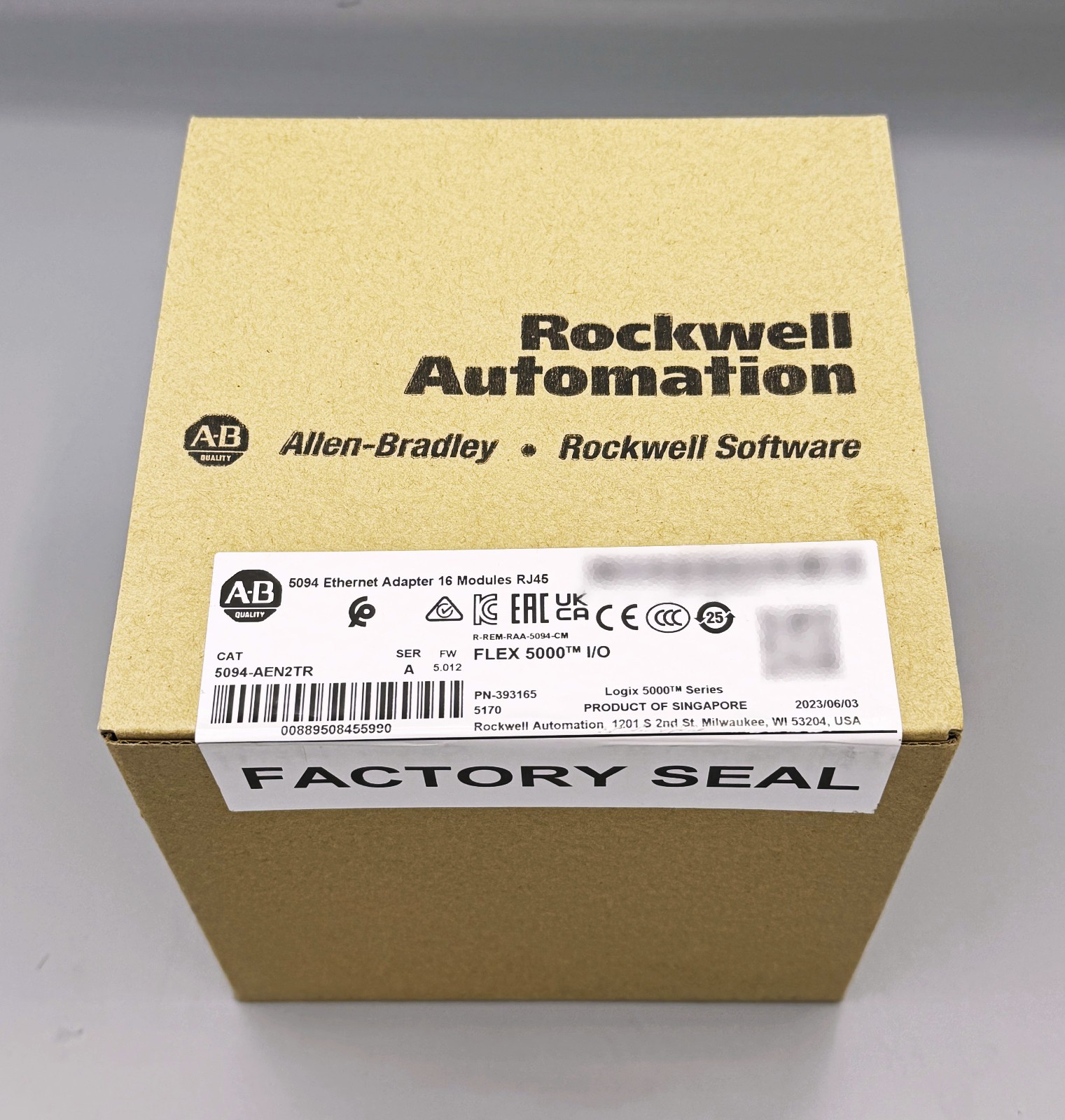 Allen Bradley 5094-AEN2TR- Ethernet/IP Adapter 16 Modules RJ45 - New, Sealed Box