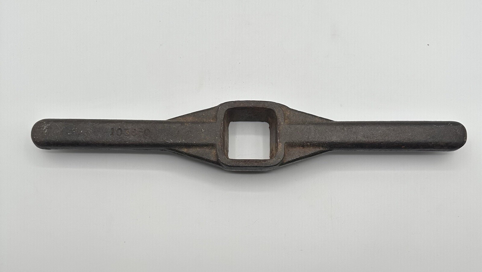 13” Double Handle Cast Iron Square Socket Valve Wrench 1.5” Vintage