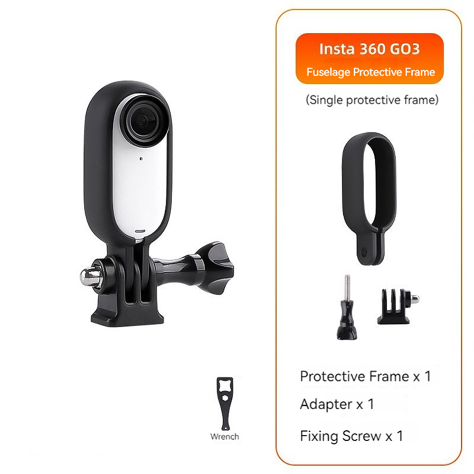 Camera Protective Frame Expansion Bracket Accessories for Insta360 Go3 Camera