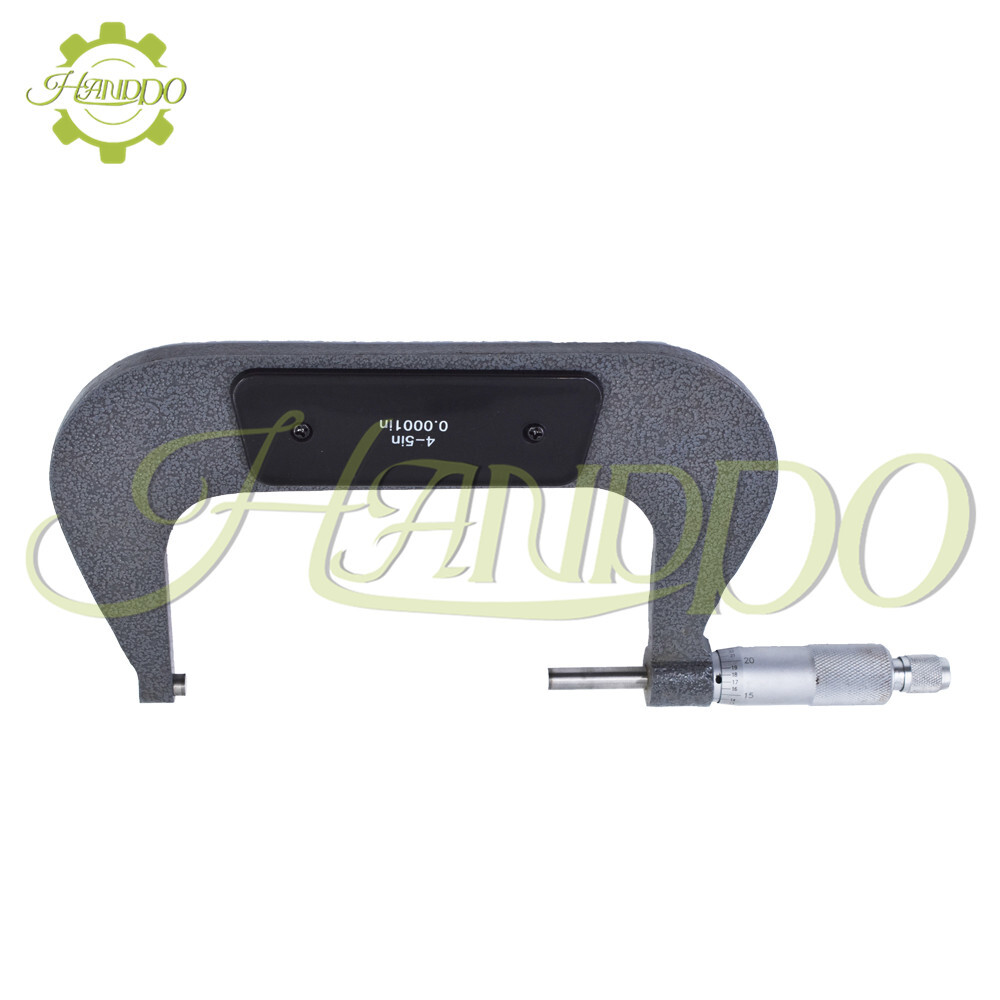 Outside Micrometer 4-5"/0.0001" Carbide Tipped Precision Micrometer