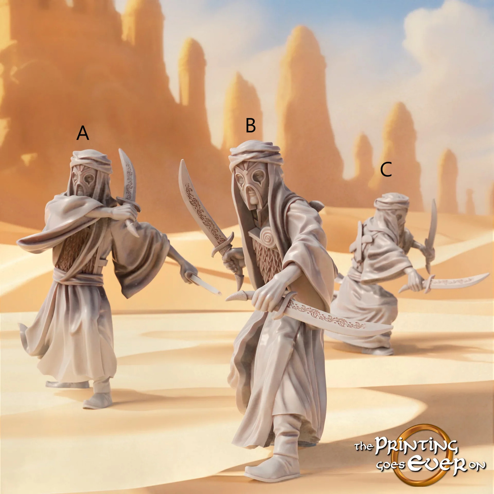 Serpent Cult Set (Set of 3) - 28-32mm Sands of - Resin Tabletop Miniatures