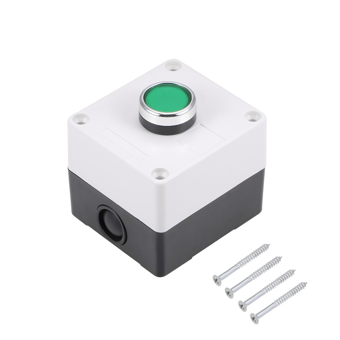 Push Button Switch Station Box Momentary 1NO 1NC Green 415V 10A 1pcs