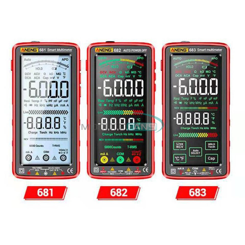 ANENG 683 682 681 Digital Multimeter AC/DC Capacitance Meter Diode Tester Tool