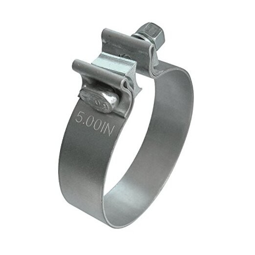 Exhaust Clamp Narrow Band Clamps - Aluminized Steel Muffler Clamps 5 inch