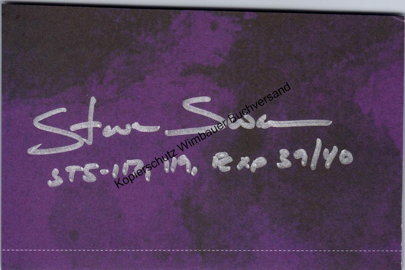 Original autograph Steven Swanson astronaut // autograph signed signed signee