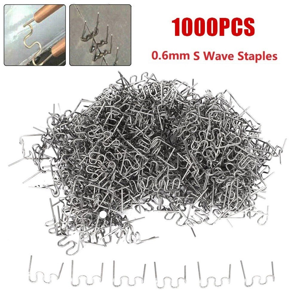 1000x Wave Hot Staples Welder For Car Plastic Welder Bumper Rebuit Silver Color