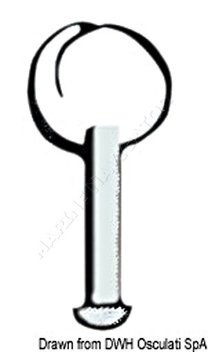 OSCULATI SS Clevis Pin Without Ring 7mm X 15mm