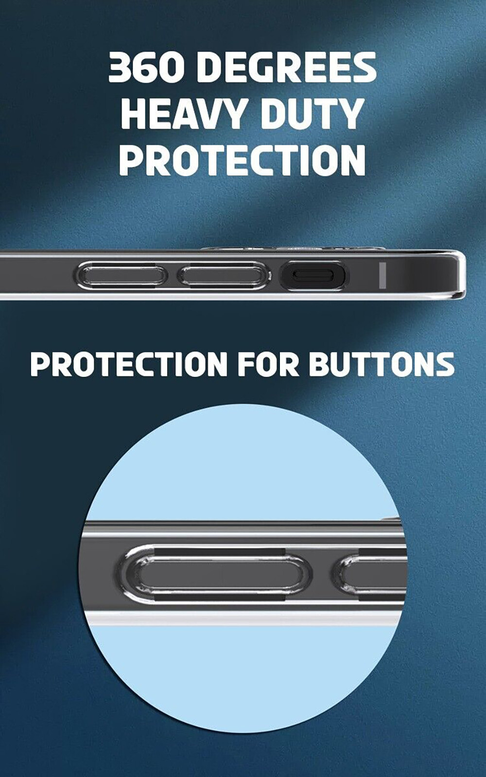 For Apple iPhone 14 PLUS Clear Case Cover and Tempered Glass Screen Protector