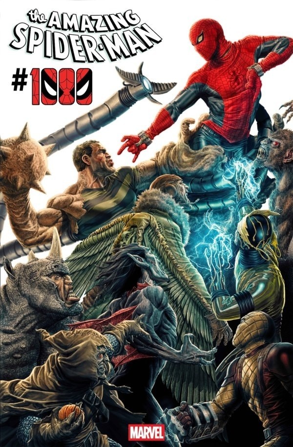 AMAZING SPIDERMAN 1000 36 LEE BERMEJO VISIONS VARIANT NM vol 7 2026 PRESALE 9/16